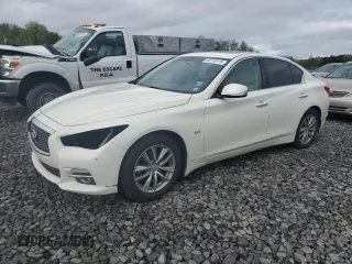 2016 Infiniti Q50 Premium with VIN JN1CV7AR7GM251575, listed as a Copart auction lot 55110115 with 238,751 mi miles and Salvage Title. Bid and sale history available at DreamBid. Image 1.