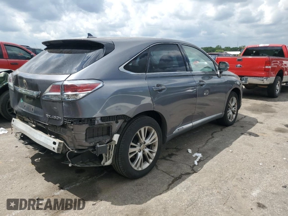 2013 Lexus RX 450h with VIN JTJZB1BA5D2009443, listed as a Copart auction lot 54209145 with 147,308 mi miles and Salvage title. Bid and sale history available at DreamBid. Image 3.