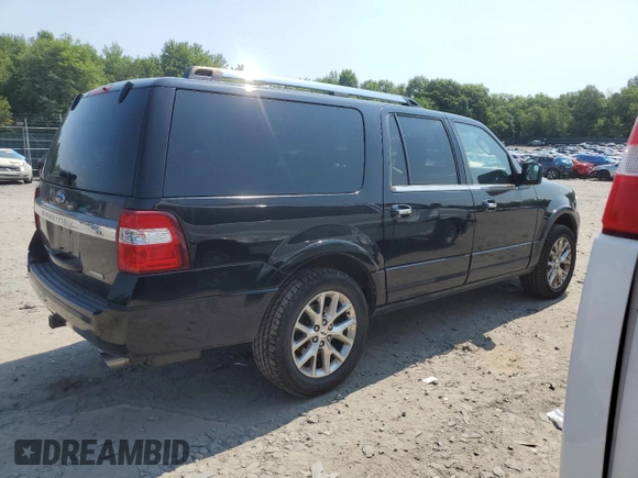2017 Ford Expedition EL Limited with VIN 1FMJK2ATXHEA40664, listed as a Copart auction lot 62768524 with 143,865 mi miles and Salvage Title. Bid and sale history available at carsss.com. Image 3.