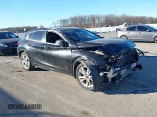 2017 Infiniti QX30 Sport with VIN SJKCH5CP3HA038000, listed as a IAAI auction lot 41454918 with 75,086 mi miles. Bid and sale history available at carsss.com. Image 1.