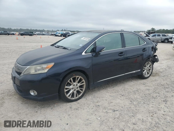 2010 Lexus HS 250h with VIN JTHBB1BA5A2021395, listed as a Copart auction lot 86613024 with 166,612 mi miles and Salvage Title. Bid and sale history available at DreamBid. Image 1.