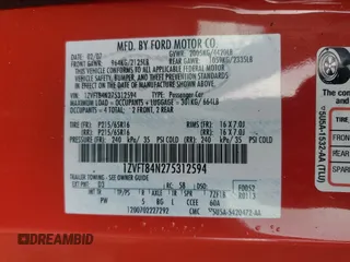 2007 Ford Mustang Deluxe with VIN 1ZVFT84N275312594, listed as a Copart auction lot 81361744 with Not Provided miles and Salvage Title. Bid and sale history available at carsss.com. Image 12.