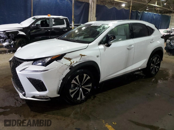 2021 Lexus NX with VIN JTJSARDZ8M2252184, listed as a Copart auction lot 88929205 with 7,077 mi miles and Salvage Title. Bid and sale history available at carsss.com. Image 1.