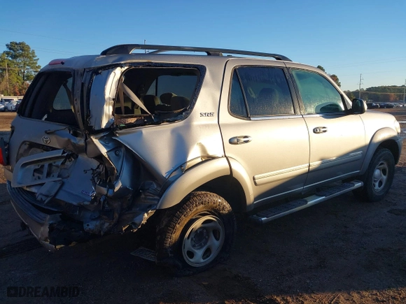 2005 Toyota Sequoia SR5 with VIN 5TDZT34A75S255459, listed as a IAAI auction lot 41055847 with 1 mi miles. Bid and sale history available at carsss.com. Image 4.
