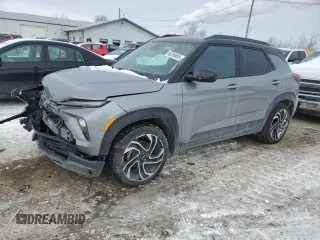 2025 Chevrolet TrailBlazer RS with VIN KL79MTSL9SB035855, listed as a Copart auction lot 88289855 with 3,389 mi miles and Salvage Title. Bid and sale history available at carsss.com. Image 1.