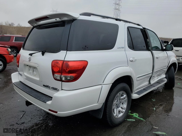 2006 Toyota Sequoia Limited with VIN 5TDBT48A66S271610, listed as a Copart auction lot 45536885 with 230,245 mi miles and Salvage Title. Bid and sale history available at carsss.com. Image 3.