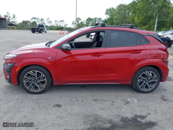 2022 Hyundai Kona N Line with VIN KM8K33A30NU794312, listed as a IAAI auction lot 41875100 with 21,880 mi miles. Bid and sale history available at carsss.com. Image 15.
