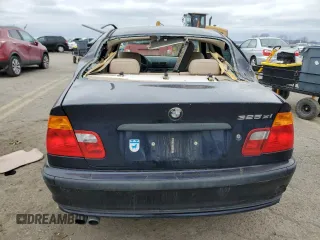 2001 BMW 3 Series 325i with VIN WBAAV33411EE25544, listed as a Copart auction lot 46291345 with 0 mi miles and Salvage Title. Bid and sale history available at carsss.com. Image 6.