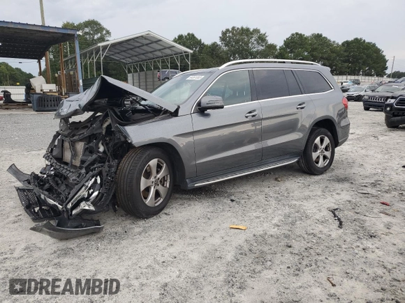 2017 Mercedes-Benz GLS with VIN 4JGDF6EE8HA990971, listed as a Copart auction lot 64061083 with 81,712 mi miles. Bid and sale history available at carsss.com. Image 1.