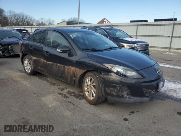 2013 Mazda 3 i Grand Touring with VIN JM1BL1WP1D1742398, listed as a Copart auction lot 42011345 with 84,863 mi miles and Salvage Title. Bid and sale history available at carsss.com. Image 4.