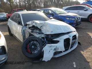 2024 BMW M3 Competition xDrive with VIN WBS43AY01RFS56024, listed as a IAAI auction lot 41339517 with 8,182 mi miles and . Bid and sale history available at DreamBid. Image 13.