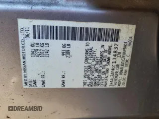 2012 Nissan Altima 2.5 S with VIN 1N4AL2AP4CC114837, listed as a Copart auction lot 47102885 with 161,772 mi miles and Non Repairable. Bid and sale history available at carsss.com. Image 12.