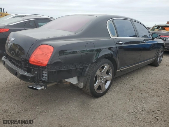 2007 Bentley Continental Flying Spur with VIN SCBBR93W478044844, listed as a Copart auction lot 76702824 with NaN miles and Salvage Title. Bid and sale history available at carsss.com. Image 3.