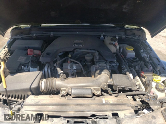 2020 Jeep Wrangler Unlimited Sahara with VIN 1C4HJXEG9LW311913, listed as a Copart auction lot 54265535 with 43,893 mi miles and Salvage title. Bid and sale history available at DreamBid. Image 12.