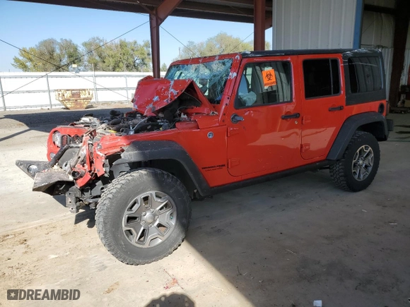 2018 Jeep Wrangler JK Unlimited Rubicon with VIN 1C4BJWFG2JL812221, listed as a Copart auction lot 74482114 with 0 mi miles and Salvage Title. Bid and sale history available at carsss.com. Image 1.