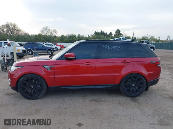 2014 Land Rover Range Rover Sport Supercharged with VIN SALWR2EF1EA314744, listed as a IAAI auction lot 42134127 with 77,569 mi miles and . Bid and sale history available at DreamBid. Image 13.