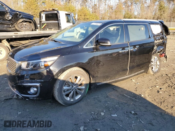 2018 Kia Sedona SX-L with VIN KNDME5C17J6363785, listed as a Copart auction lot 56021934 with 23,698 mi miles and Non Repairable. Bid and sale history available at carsss.com. Image 1.