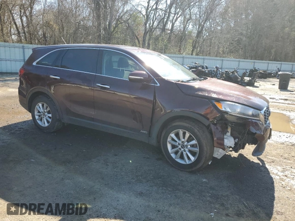 2019 Kia Sorento LX with VIN 5XYPGDA30KG554310, listed as a Copart auction lot 46364225 with 93,722 mi miles and Salvage Title. Bid and sale history available at DreamBid. Image 4.