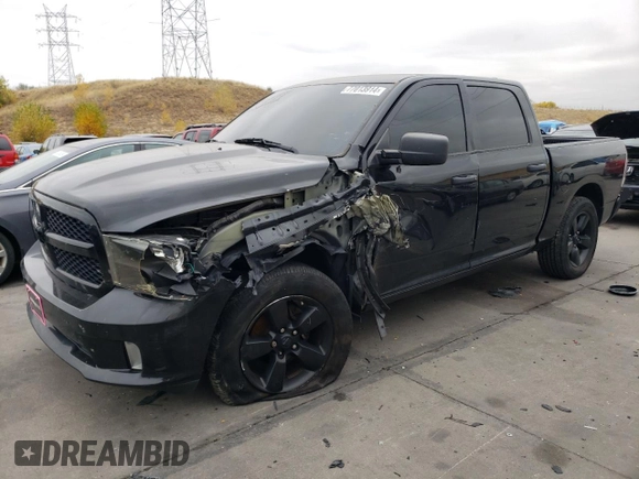 2018 Ram 1500 Tradesman with VIN 1C6RR6KG8JS280175, listed as a Copart auction lot 77013914 with 45,110 mi miles and Salvage title. Bid and sale history available at DreamBid. Image 1.