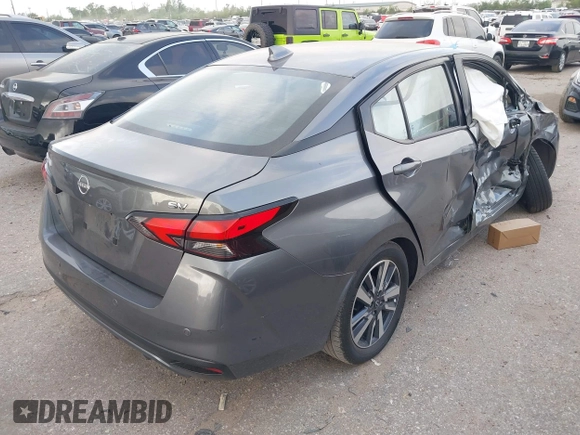 2023 Nissan Versa SV z VIN 3N1CN8EVXPL851661, wystawiony jako IAAI lot #41929200 z przebiegiem 52 370 mil mil oraz . Historia ofert i sprzedaży dostępna na DreamBid. Obrazek 4.
