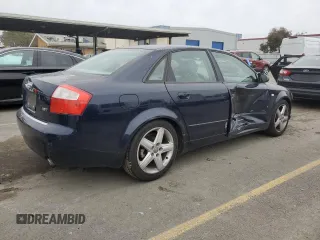 2005 Audi A4 1.8T with VIN WAUJC68E25A033580, listed as a Copart auction lot 45163855 with 170,755 mi miles and Salvage Title. Bid and sale history available at carsss.com. Image 3.