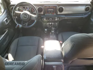 2021 Jeep Wrangler Unlimited 80th Anniversary with VIN 1C4HJXDN0MW792927, listed as a Copart auction lot 53498075 with 74,042 mi miles and Salvage title. Bid and sale history available at DreamBid. Image 8.