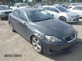 2007 Lexus IS 250 with VIN JTHBK262475037345, listed as a IAAI auction lot 42088118 with 224,649 mi miles. Bid and sale history available at carsss.com. Image 1.