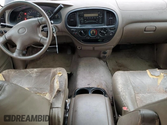 2001 Toyota Tundra SR5 with VIN 5TBRT34111S218653, listed as a Copart auction lot 45156965 with 238,537 mi miles and Salvage Title. Bid and sale history available at DreamBid. Image 8.
