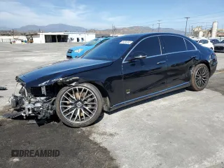 2022 Mercedes-Benz S 500 z VIN W1K6G6DB5NA119447, wystawiony jako Copart lot #58390345 z przebiegiem 89 762 mil mil oraz Czysty tytuł • Clean title. Historia ofert i sprzedaży dostępna na DreamBid. Obrazek 1.