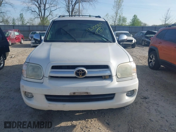 2007 Toyota Sequoia Limited with VIN 5TDBT48A87S286840, listed as a IAAI auction lot 42100819 with 304,590 mi miles and . Bid and sale history available at DreamBid. Image 12.