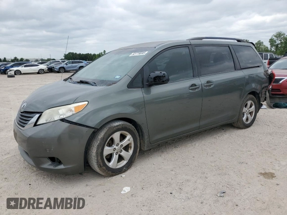 2014 Toyota Sienna LE AAS with VIN 5TDKK3DC5ES440437, listed as a Copart auction lot 52779895 with Not Provided miles and Salvage Title. Bid and sale history available at DreamBid. Image 1.