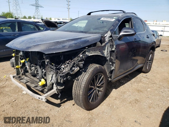 2023 Lexus NX 350 Premium with VIN 2T2GGCEZ4PC031265, listed as a Copart auction lot 58385355 with 32,498 mi miles and Salvage title. Bid and sale history available at DreamBid. Image 1.