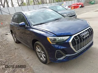 2021 Audi Q3 S line Premium with VIN WA1DECF31M1031368, listed as a IAAI auction lot 42133396 with 50,148 mi miles and . Bid and sale history available at DreamBid. Image 1.