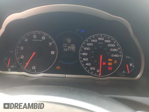 2005 Acura TSX with VIN JH4CL95895C802638, listed as a Copart auction lot 60413315 with 287,173 mi miles and Clean title. Bid and sale history available at DreamBid. Image 9.
