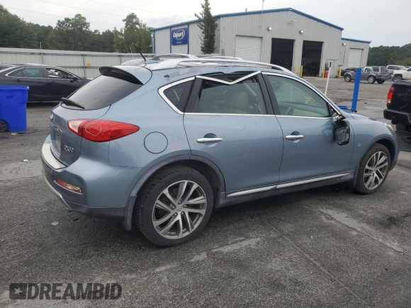2017 Infiniti QX50 with VIN JN1BJ0RP8HM388592, listed as a Copart auction lot 72812894 with 40,425 mi miles and Salvage Title. Bid and sale history available at carsss.com. Image 3.