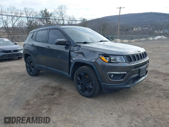 2019 Jeep Compass Latitude with VIN 3C4NJDBB4KT593022, listed as a IAAI auction lot 41627841 with 69,443 mi miles and . Bid and sale history available at DreamBid. Image 6.