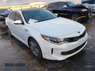 2017 Kia Optima EX z VIN KNAGV4LD7H5017444, wystawiony jako IAAI lot #41286787 z przebiegiem 90 109 mil mil oraz . Historia ofert i sprzedaży dostępna na DreamBid. Obrazek 1.