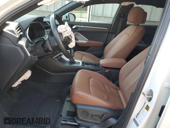 2019 Audi Q3 S line Premium Plus with VIN WA1EECF37K1086389, listed as a Copart auction lot 52567585 with 53,362 mi miles and Salvage Title. Bid and sale history available at carsss.com. Image 7.