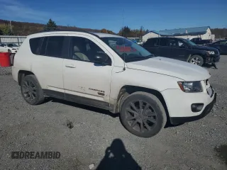 2017 Jeep Compass 75th Anniversary Edition with VIN 1C4NJDBBXHD168127, listed as a Copart auction lot 77858624 with 82,702 mi miles and Salvage Title. Bid and sale history available at carsss.com. Image 4.