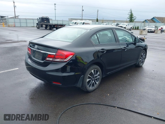 2013 Honda Civic EX with VIN 19XFB2F89DE224703, listed as a IAAI auction lot 41969930 with 109,009 mi miles and . Bid and sale history available at DreamBid. Image 4.