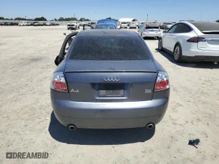 2002 Audi A4 3.0L with VIN WAULT68E82A311841, listed as a Copart auction lot 60667384 with 139,193 mi miles and Non Repairable. Bid and sale history available at carsss.com. Image 6.