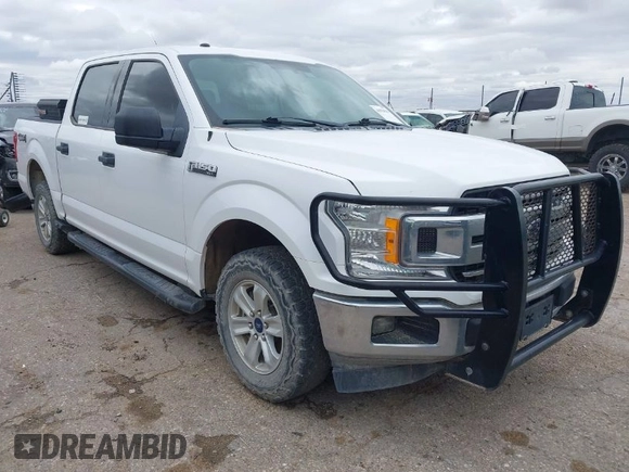 2018 Ford F-150 XL with VIN 1FTEW1EG2JKD10883, listed as a IAAI auction lot 41921828 with 156,780 mi miles. Bid and sale history available at carsss.com. Image 1.