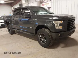 2017 Ford F-150 XL with VIN 1FTEW1CP9HKC81055, listed as a IAAI auction lot 41353485 with 133,550 mi miles. Bid and sale history available at carsss.com. Image 1.