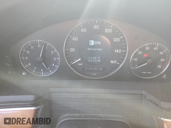 2003 Mercedes-Benz E-Class 3.2L with VIN WDBUF65J43A149089, listed as a Copart auction lot 69037264 with 109,931 mi miles and Salvage Title. Bid and sale history available at carsss.com. Image 9.
