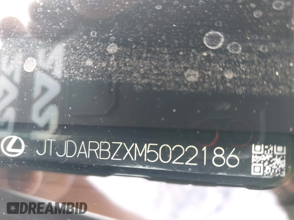 2021 Lexus NX 300 with VIN JTJDARBZXM5022186, listed as a IAAI auction lot 41865033 with 57,034 mi miles and . Bid and sale history available at DreamBid. Image 9.