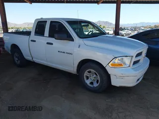 2012 Ram 1500 ST with VIN 1C6RD6FP5CS275091, listed as a IAAI auction lot 42699089 with 266,237 mi miles and . Bid and sale history available at DreamBid. Image 1.