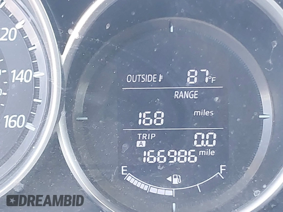 2016 Mazda CX-5 Sport with VIN JM3KE2BY1G0875484, listed as a IAAI auction lot 41838122 with 166,986 mi miles. Bid and sale history available at carsss.com. Image 15.