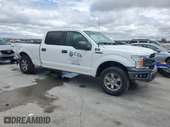 2018 Ford F-150 XL with VIN 1FTEW1CP6JFA19802, listed as a Copart auction lot 51819635 with 65,366 mi miles and Salvage Title. Bid and sale history available at carsss.com. Image 4.
