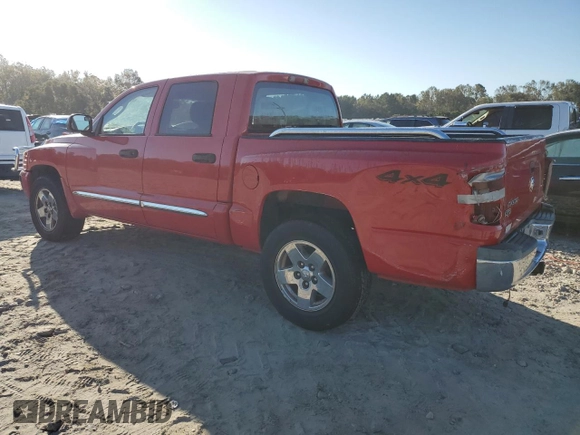 2005 Dodge Dakota Laramie with VIN 1D7HW58N65S263982, listed as a Copart auction lot 77470884 with 164,809 mi miles and Clean Title. Bid and sale history available at DreamBid. Image 2.