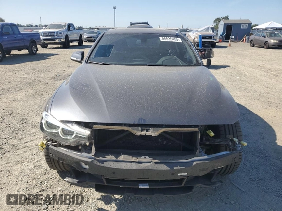 2018 BMW 3 Series 330i with VIN WBA8B9G54JNU95856, listed as a Copart auction lot 58526465 with 93,746 mi miles and Salvage title. Bid and sale history available at DreamBid. Image 5.